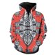 thumbnail image 1 of Sudadera con capucha y cremallera de estilo nacional retro para hombre, de manga larga, informal, divertida, unisex, para primavera y adolescentes, talla grande., 1 of 6