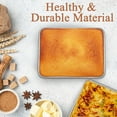 thumbnail image 2 of Baking Pan Set of 2, Cake Lasagna Brownies Casseroles Pan, Rectangle Stainless Steel Bakeware Set for Baking Roasting Toaster Oven, Dishwasher Safe, 2 of 6