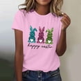 thumbnail image 2 of Camiseta de Cuello Redondo de Impresión de Pascua de Moda de Primavera Y Verano para el Uso Diario, 2 of 5