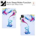thumbnail image 4 of iPad Pro 11 Case 2020 2nd Generation, Allytech PU Leather TPU Inner Smart Cover Auto Sleep Wake Folio Flip Kickstand Full Protection Case for Apple iPad Pro 11 2nd Gen, Colorful Elephant, 4 of 7