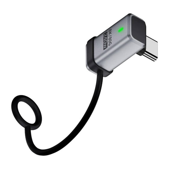 JSER 90 Degree USB5.0 80Gbps Male to Female Up Down Angled Extension Adapter with Lanyard Keychain 240W 16K 8K 5K Compatible with USB4.0 Thunderbolt3/4/5