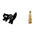 thumbnail image 1 of Reloj de pared,Reloj de pared decorativo para baño o dormitorio,Reloj de pared para gatos silencioso,sin tictac,ideal para regalar.,Figura de guepardo,Figura de guepardo dorado,adorno moderno, 1 of 8