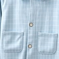 thumbnail image 5 of Mifsaly Pajama Sets for Girls Boys 2 Piece Plaid Long Sleeve Button Down Sleepwear and Long Pants Kids Toddler Soft Breathable Lounge Cotton Nightwear, 5 of 5