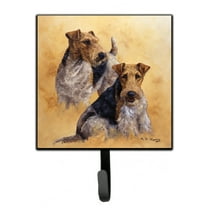 Fox Terriers by Michael Herring Leash or Key Holder