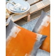 thumbnail image 3 of Outdoor Throw Pillow Cover Abstract Modern Minimal Art Waterproof Cushion Covers 2 Pack Orange Gray and White Color Block Pillow Cases Home Decoration for Patio Garden Couch Sofa, 3 of 7
