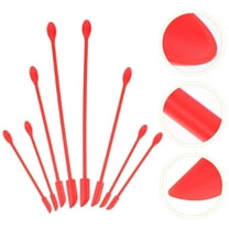 GAXIRE Narrow Silicone Spatula Red 8Pcs 11.8x0.55in