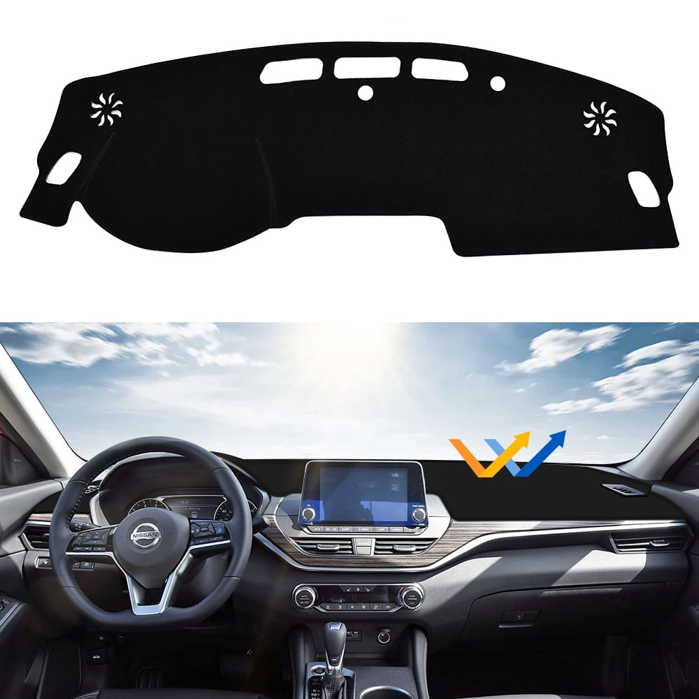JJMY For 2019-2025 Nissan Altima Car Dashboard Cover Dash mat Non slip Pad