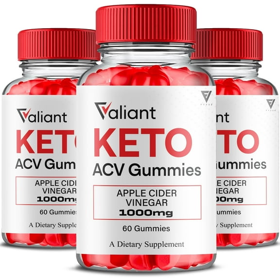 (3 Pack) Valiant Keto ACV Gummies Valient Max Support Gummy (180 Gummies)