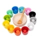 thumbnail image 5 of Pelotas en vasos Montessori Juguete para combinar y contar Juguete para niños Aprendizaje preescolar 12 colores, 5 of 9