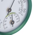 thumbnail image 3 of Mini Wall Hanging Temperature Humidity Meter - Thin Transparent Dial, Large Screen, Aluminum Shell, Green, Ideal for Greenhouse, Warehouse, Home, and Office Use, 3 of 5