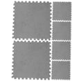thumbnail image 3 of OULII 6Pcs Grey Interlocking Floor Mats Lightweight Durable Cushions for Workshop Use, 3 of 8