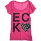 thumbnail image 1 of Ecko Unltd. Camiseta gráfica Hrt Anl Prnt Scpnk para mujer, rosa, XS, 1 of 1
