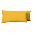thumbnail image 2 of Vargottam Indoor/Outdoor Polyester Fabric Lumbar Pillow With Insert, All-Weather Waterproof Decorative Throw Pillow for Patio Furniture-Set of 2 - Yellow, 2 of 7