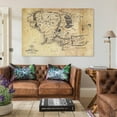 thumbnail image 3 of Middle Earth Map Poster Canvas Poster Wall Art Picture Prints Hanging Photo Gift Decor Home Posters Artworks 24x36inch(60x90cm), 3 of 6