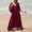Wine, variant on Leesechin Women's Cover Ups Kimono Beach Smock Drawstring Vacation Robe Bikini Sun Protection Shirt Beach Coat on