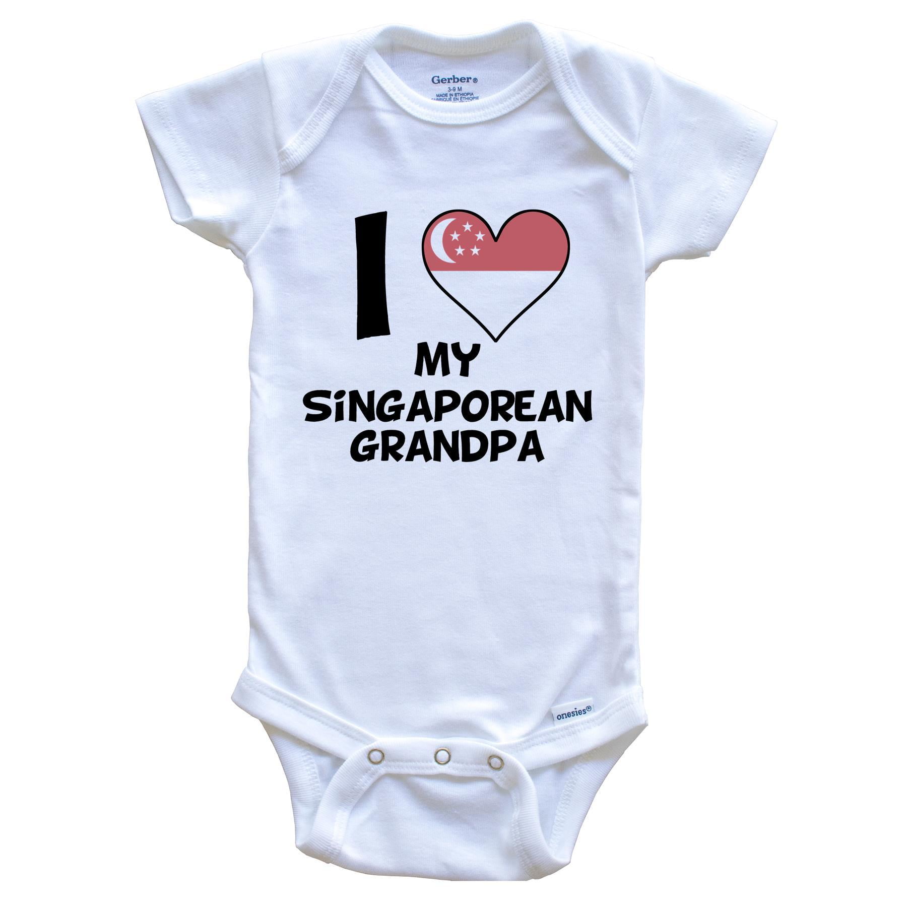 Personalised Babygrow Heart Flag Babygrow Baby Shower Gift Baby Girl Baby Boy 