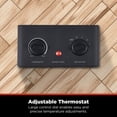thumbnail image 4 of Pelonis 2-In-1 Heater and Fan, 3 Speed, 1,500 Watts, Adjustable Temperature, Portable, Black, 4 of 15
