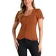 thumbnail image 4 of CAMISA VICTORIANA INSPIRADORA PARA MUJER CON ESCOTE CORAZÓN Y MANGAS ABULLONADAS, BLUSA GÓTICA CON LACITOS PARA HALLOWEEN TALLA XS CARAMELO, 4 of 5