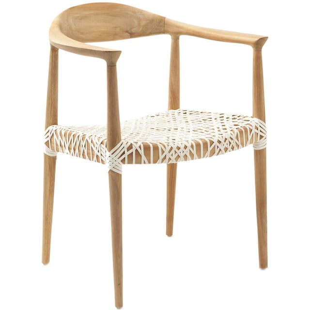Hawthorne Collections Fauteuil en Teck Chêne Clair