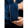 thumbnail image 3 of Fishers Finery Men's Premier EcoFabric Turkish Style Terry Spa Robe - Ultra Plush (Navy, L/XL), 3 of 6