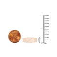 thumbnail image 4 of Imperial 1/20Ct TDW Diamond 10k Rose Gold Slanting Diamond Row Step Shank Mens Ring (H-I, I2), 4 of 4