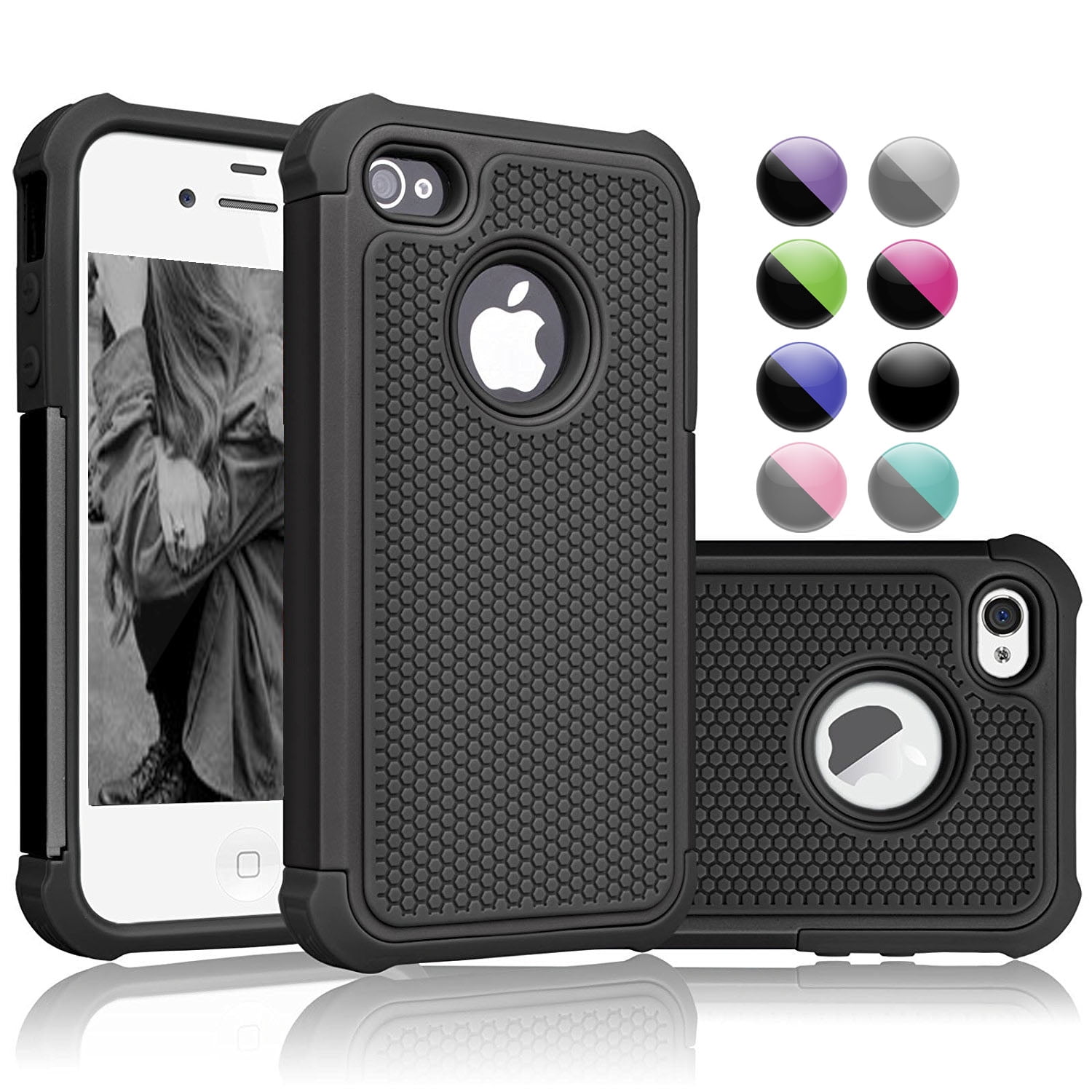 Puur Frustrerend Dierbare iPhone SE Case, iPhone 5S Case Cover, Njjex iPhone 5 5S SE 5SE Case Shock  Absorbing Hybrid Defender Rugged Cover Skin Shell Hard Plastic Outer &  Rubber Silicone Inner - Walmart.com
