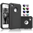 thumbnail image 1 of iPhone SE Case, iPhone 5S Case Cover, iPhone 5 5S SE 5SE Case Shock Absorbing Hybrid Defender Rugged Cover Skin Shell Hard Plastic Outer & Rubber Silicone Inner, 1 of 4