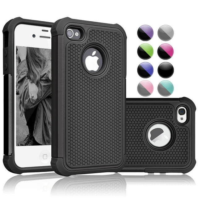 iPhone SE Case, iPhone 5S Case Cover, iPhone 5 5S SE 5SE Case Shock Absorbing Hybrid Defender Rugged Cover Skin Shell Hard Plastic Outer & Rubber Silicone Inner