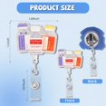 thumbnail image 3 of Namifin Glitter Medicine Bottle Badge Reel - Retractable Nurse ID Holder with Swivel Clip, Funny Work Accessory for Healthcare Professionals, 3 of 5