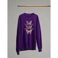 thumbnail image 3 of Gold Butterflies Sweatshirt Women -June Erica Vess Designs, Female Large, 3 of 4