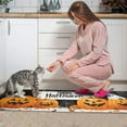 thumbnail image 4 of Halloween Kitchen Rug Set Of 2 Non Slip Kitchen Mats for Floor,Cute Ghost Pumpkin Welcome Halloween Kitchen Rugs and Mats for Bathroom,Room Cook (47x17+30x17 Inches), 4 of 7
