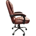 thumbnail image 3 of Silla Ejecutiva Ergonómica Lumax de Vinipiel Color Marrón con Altura Ajustable, 3 of 5
