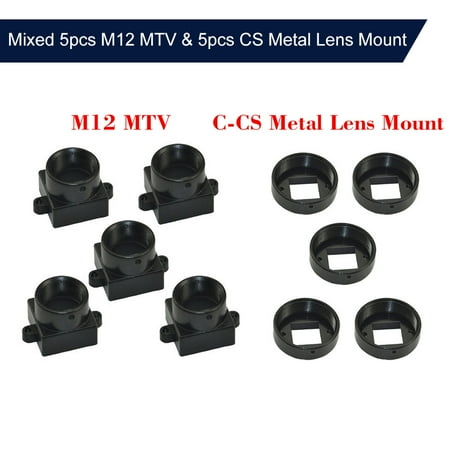 Mixed 5pcs M12 MTV & 5pcs CS Metal Lens Mount CCTV Camera M12/CS Mount Lens Holder Supports Bracket PCB Board Module Adapter Connector
