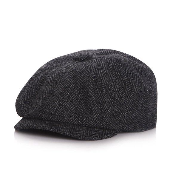 Weiqiqre Chapeaux pour Hommes Authentique Casquette de Gavroche Irlandaise Chapeau en Tweed, Casquette de Cabbie Traditionnelle Ajustable pour Hommes Casquette Plate Casquette de Pêche Casquette de Golf