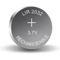thumbnail image 2 of HQRP 10-Pack LIR2032 LIR2032H 3.7-Volt Lithium-Ion Rechargeable Coin Cell Battery LIR-2032 LIR2O32 LIR-2O32, 2 of 7