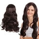 thumbnail image 1 of Peluca larga ondulada para mujeres negras: Peluca sintética encantadora con raya al medio y rizada, cabello natural resistente al calor para uso diario en fiestas., 1 of 7