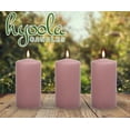 thumbnail image 4 of Hyoola 3 x 6 Lavender Unscented European Made Pillar Candles, Dripless Paraffin Wax with Smokeless Cotton Wicks, 6-Pack, 4 of 6