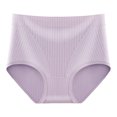 thumbnail image 2 of opolski Women Panties High Waist Seamless Solid Color Soft Elastic Quick Dry Anti-septic Anti-shrink Mid-aged Lady Briefs Underpants Female Underwear, 2 of 8