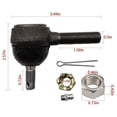 thumbnail image 2 of Kit de Extremo de Barra de Amarrar para Carrito de Golf para Club Car DS G&E 1976-2008 Lado del Conductor y del Pasajero 7539 7540, 2 of 9