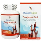Mushroom Science - Cordyceps Cs-4 400 mg. - 90 Vegetarian Capsules