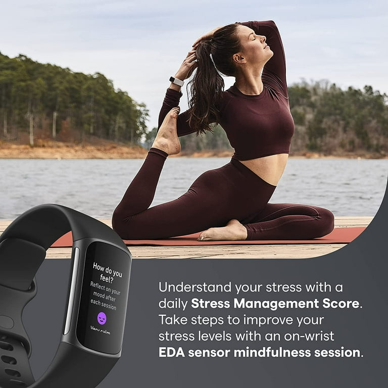 Fitbit Charge 5 Fitness Tracker - Black/Graphite Stainless Steel