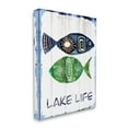 thumbnail image 2 of Stupell Industries Lake Life Weathered Fish Shapes Pattern Motif Canvas Wall Art, 24 x 30, Design by Jadei Graphics, 2 of 5