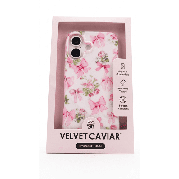 Velvet Caviar Posie Pink Bow MagSafe Case - iPhone 17