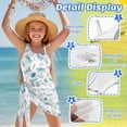 thumbnail image 4 of Xixirimido Dragonfly and Leaf Print One Piece Swimsuit Set for Girls with Mesh Cover Up Skirt, One Shoulder Swimsuit Bathing Suit with Adjustable Strap, Size 13-14 Years, 4 of 7