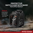 thumbnail image 5 of Monster Rugged Apple Watch Band with Protective Case and Screen Cover, 44 mm, 5 of 10