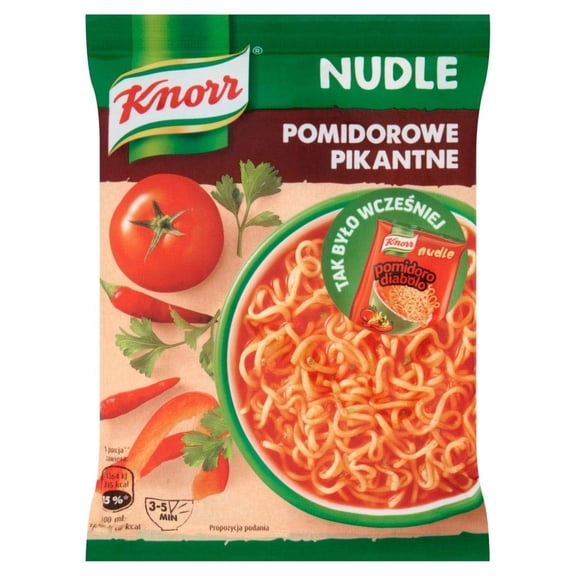 Knorr Nudle Pomidorowe Pikantne Instant HOT Spicy Tomato Noodle Soup (3-Pack)
