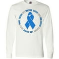 thumbnail image 3 of Inktastic Word Circle-colon Cancer Awareness Long Sleeve T-Shirt, 3 of 5