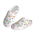 thumbnail image 2 of Lsque Happy Easter Pattern Womens Comfort Cotton on Scuff With Memory Foam and Anti-skid Sole Slipper-46/47, 2 of 7