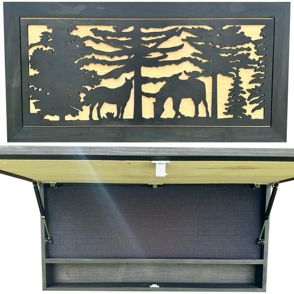 Large Hidden Storage Cabinet Horse In Nature Art by Bellewood Designs