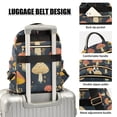 thumbnail image 3 of FORMRS Mini Backpack Purse for Women Travel Daypack Casual Shoulder Bag, Black Mushroom Pattern, 3 of 7